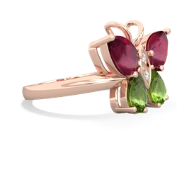 Ruby Butterfly 14K Rose Gold ring R2215