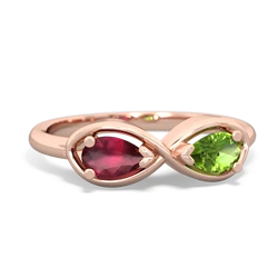 Ruby Infinity 14K Rose Gold ring R5050