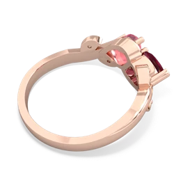 Ruby Floral Elegance 14K Rose Gold ring R5790