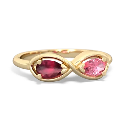 Ruby Infinity 14K Yellow Gold ring R5050