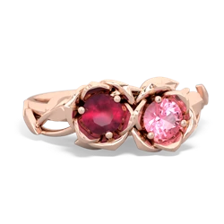 Ruby Rose Garden 14K Rose Gold ring R5510