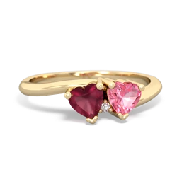 Ruby Sweethearts 14K Yellow Gold ring R5260