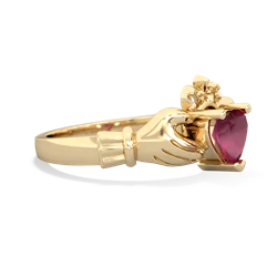 Ruby Claddagh 14K Yellow Gold ring R2370