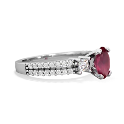 Ruby Classic 7X5mm Oval Engagement 14K White Gold ring R26437VL