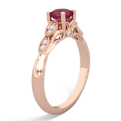 Ruby Antique Elegance 14K Rose Gold ring R3100