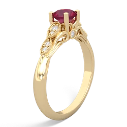 Ruby Antique Elegance 14K Yellow Gold ring R3100