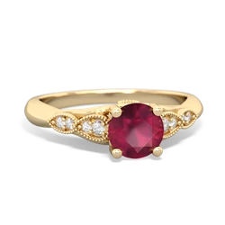 Ruby Antique Elegance 14K Yellow Gold ring R3100