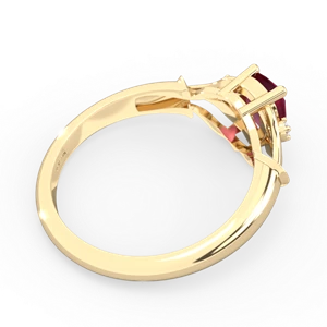Ruby Precious Pear 14K Yellow Gold ring R0826