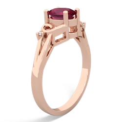 Ruby Swirls 14K Rose Gold ring R2347