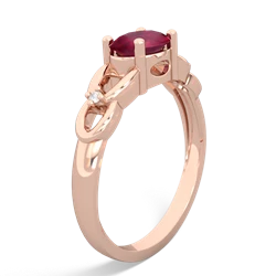 Ruby Links 14K Rose Gold ring R4032