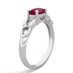 Ruby Links 14K White Gold ring R4032