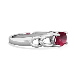 Ruby Links 14K White Gold ring R4032