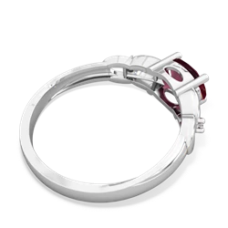 Ruby Links 14K White Gold ring R4032