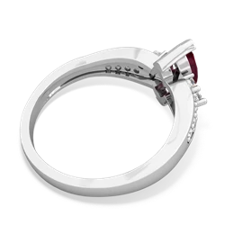 Ruby Royal Marquise 14K White Gold ring R2343