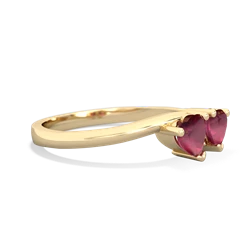 Ruby Sweethearts 14K Yellow Gold ring R5260