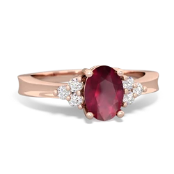 Ruby Simply Elegant 14K Rose Gold ring R2113