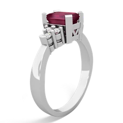 Ruby Timeless Classic 14K White Gold ring R2591