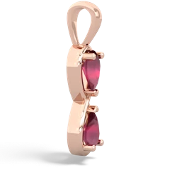 Ruby Infinity 14K Rose Gold pendant P5050