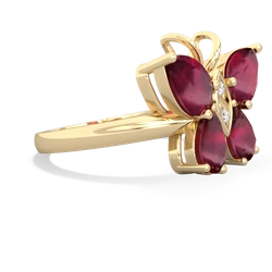 Ruby Butterfly 14K Yellow Gold ring R2215