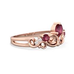 Sapphire Crown Keepsake 14K Rose Gold ring R5740