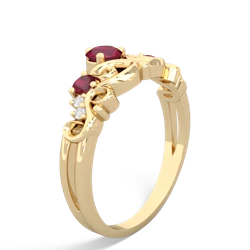 Amethyst Crown Keepsake 14K Yellow Gold ring R5740