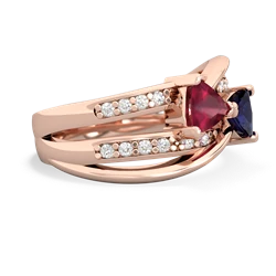 Ruby Bowtie 14K Rose Gold ring R2360