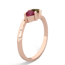 Ruby Sweethearts 14K Rose Gold ring R5260