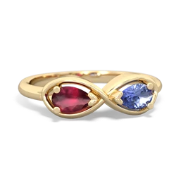 Ruby Infinity 14K Yellow Gold ring R5050