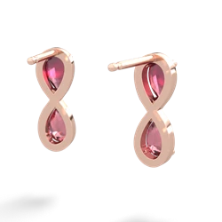 Ruby Infinity 14K Rose Gold earrings E5050