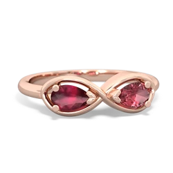 Ruby Infinity 14K Rose Gold ring R5050