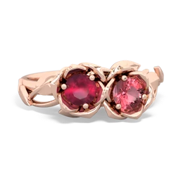 Ruby Rose Garden 14K Rose Gold ring R5510