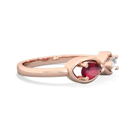 Ruby Infinity 14K Rose Gold ring R5050