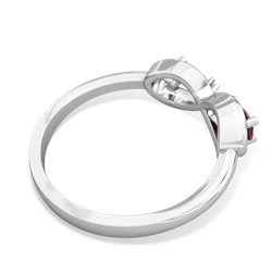 Ruby Infinity 14K White Gold ring R5050