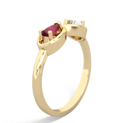 Ruby Infinity 14K Yellow Gold ring R5050