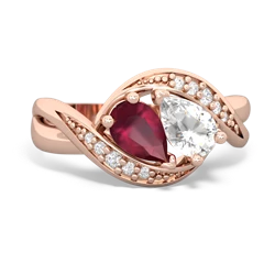 Ruby Summer Winds 14K Rose Gold ring R5342