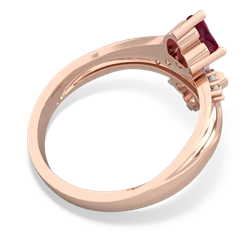 Ruby Heart To Heart 14K Rose Gold ring R2064