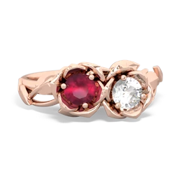 Ruby Rose Garden 14K Rose Gold ring R5510