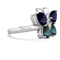 Sapphire Butterfly 14K White Gold ring R2215