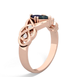 Sapphire Keepsake Celtic Knot 14K Rose Gold ring R5300