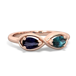 Sapphire Infinity 14K Rose Gold ring R5050