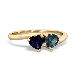 Sapphire Sweethearts 14K Yellow Gold ring R5260