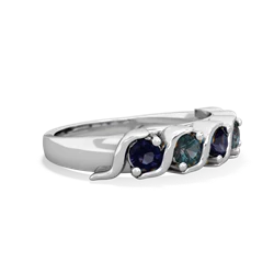 Sapphire Anniversary Band 14K White Gold ring R2089