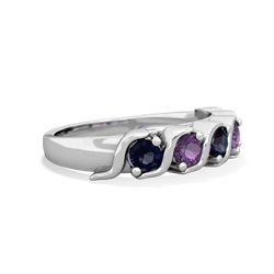 Sapphire Anniversary Band 14K White Gold ring R2089