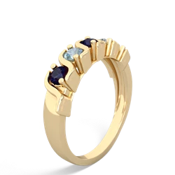 Sapphire Anniversary Band 14K Yellow Gold ring R2089