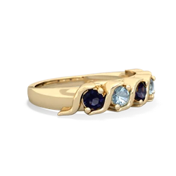 Sapphire Anniversary Band 14K Yellow Gold ring R2089