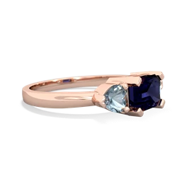 Sapphire Three Stone 14K Rose Gold ring R5235