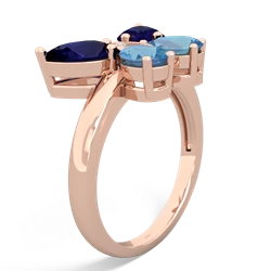 Sapphire Butterfly 14K Rose Gold ring R2215