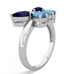 Sapphire Butterfly 14K White Gold ring R2215