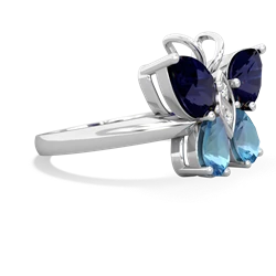 Sapphire Butterfly 14K White Gold ring R2215