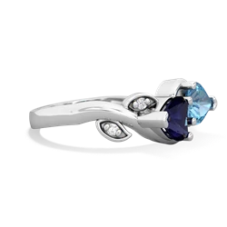 Sapphire Floral Elegance 14K White Gold ring R5790